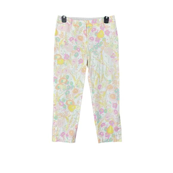 Talbots Perfect Crop Pastel Capri Cropped Pants Size 0 Petite - Picture 1 of 5